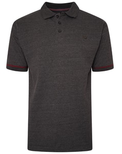 KAM Premium Birdseye Jersey Poloshirt Anthrazit